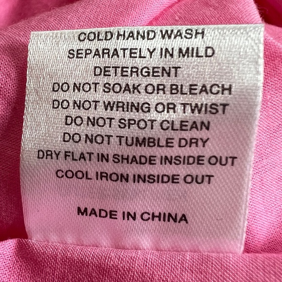 Sabo Skirt Pink Linen Blend High Rise Shorts Size: Small NWOT‎ - Picture 9 of 9
